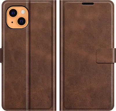 Produktbild von iPhone 13 Hülle - Coverup Deluxe Klapphülle - Dunkelbraun