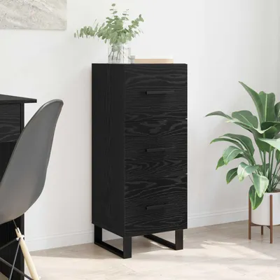 Obrázek produktu pro vidaXL Příborník vzhled černého dubu 34,5 x 34 x 90 cm materiál na bázi dřeva