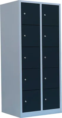 Produktbild von Schließfachschrank Wertfachschrank Fächerschrank Spind 10Fächer Anthrazit 523528