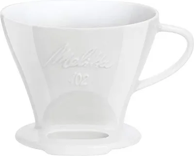 Produktbild von Melitta 218967 Filter Porzellan-Kaffeefilter Größe 102 Weiß, 1x2