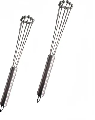 Produktbild von Edelstahl-Kugel-Schneebesen, Handmixer, multifunktionales Backwerkzeug