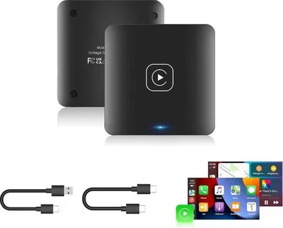Image de Adaptateur Apple CarPlay pour smartphone avec connexion CarPlay sans fil