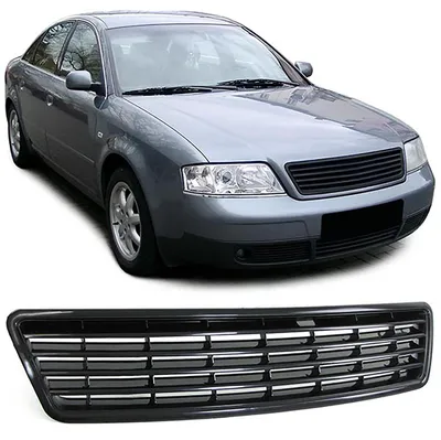 Obrázok produktu pre Športový predný mriežka chladiča v čiernej farbe pre Audi A6 4B C5