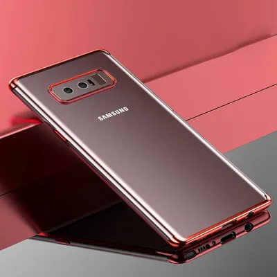 Productafbeelding van Beschermhoesje, transparant, roze, voor de Samsung Galaxy Note 8