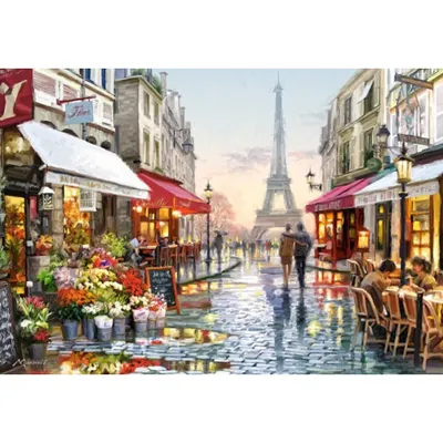 Zdjęcie produktu dla CASTORLAND Puzzle Kwiaciarnia w Paryżu 1500 elementów