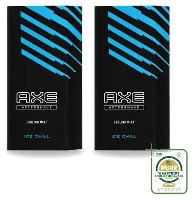 Immagine prodotto di 2 flaconi di dopobarba Axe Ice Chill - Mentolo rinfrescante - 100 ml - Confezione risparmio - 2 pezzi