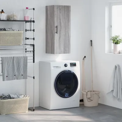 Obrázek produktu pro vidaXL Nástěnná skříňka Grey Sonoma 34,5x34x90 cm