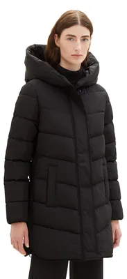 Produktbild von TOM TAILOR Damen Steppmantel mit Kapuze
