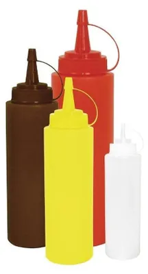 Soßen-Quetschflasche 1 L gelb Schraubverschluss
