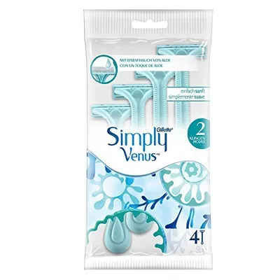 Produktbild von Gillette Simply Venus2 Rasierer 4 Stück, 1er Pack (1 x 4 Stück)