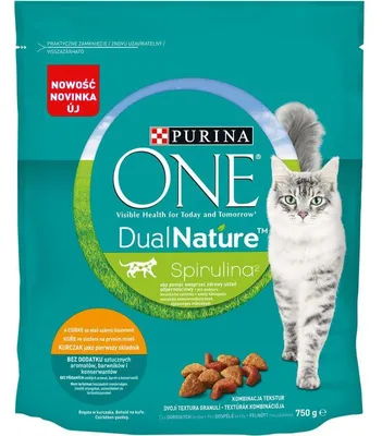 Produktbild von Purina ONE DualNature karma dla kota z kurczakiem i spiruliną 750 g
