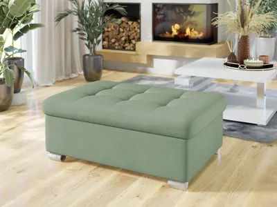 Obrázok produktu pre Taburetka do obývačky NELLI 2 - svetlá zelená 3