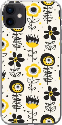 Produktbild von MuchoWow® Handyhülle Schutzhülle Hülle für Telefoonhoesje iPhone 12 mini Mädchen - Blumen - Muster - Mädchen - Kinder - Kinder Silikon Softcase Handy Hülle - Bild