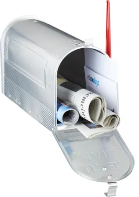 Image de relaxdays 10020770_0 relaxdays Zeitungsrolle US Mail silber
