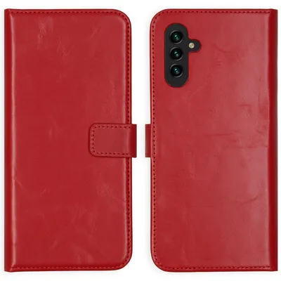 Produktbild von Selencia Echtleder Klapphülle Samsung Galaxy A13 (5G) / A04s - Rot
