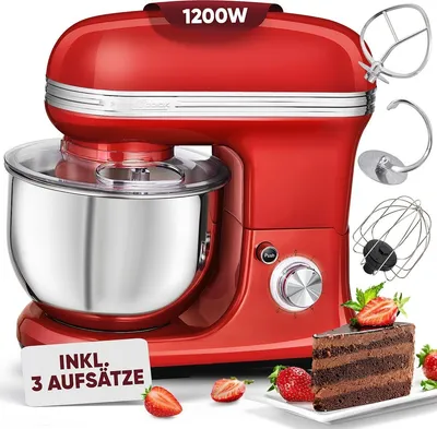Produktbild von ProfiCook PC-KM 1197 KÃ1/4chenmaschine, Edelstahlgehäuse, 1200 Watt, 5 l Behälter, 7 Geschwindigkeiten
