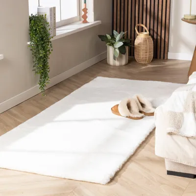 Zdjęcie produktu dla Volero - Chodniki dywanowe z długim włosiem - Comfy Supreme Biały - 80x250 cm