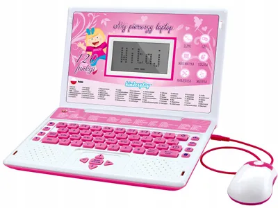 Obrázok produktu pre Vzdelávací notebook Kinderplay pre deti, ružovej farby, s 120 funkciami a myšou