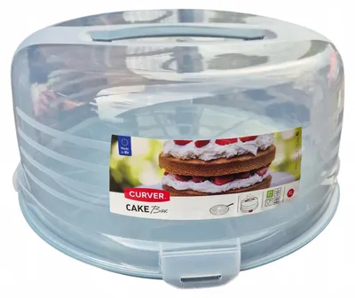 Produktbild von Curver Tortenbehälter rund grau transparent Aufbewahrung