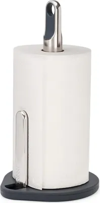Image de Porte-rouleau de papier essuie-tout Joseph Joseph Hold gris avec poignée