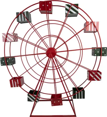 Produktbild von Clayre & Eef Weihnachtsdekoration Riesenrad 167x59x170 cm Rot Metall