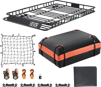 Obrázok produktu pre VEVOR strešný nosič košík na auto (1625 x 990 x 105 mm) univerzálny strešný nosič (maximálne zaťaženie 113,4 kg), strešný nosič pre SUV nákladné vozidlá