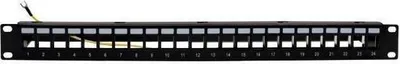 Zdjęcie produktu dla Televes UFB24RJ-A panel przedni 19z1U z uchwytem kablowym 24xRJ45 (UFB24RJ-A)