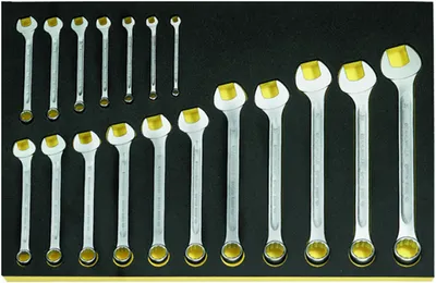 Produktbild von STAHLWILLE Ringmaulschlüssel-Satz TCS OPEN BOX 13/18 6-24 18 St.