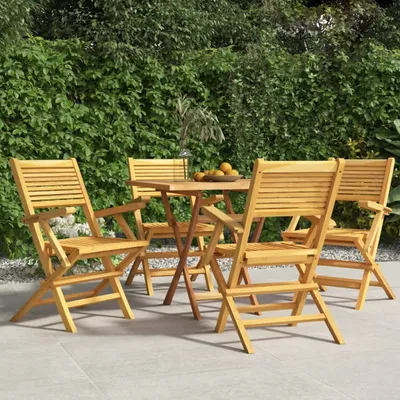 Produktbild von Gartenstühle 4 Stk. - Hohe Qualität - Klappbar 55x62x90 cm Massivholz Teak - Gartenstühle CC9192