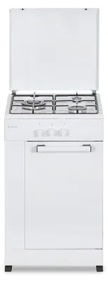 Gaskochfeld 3 Brenner mit Wok-Dreifachflamme, Weiß, Klappdeckel