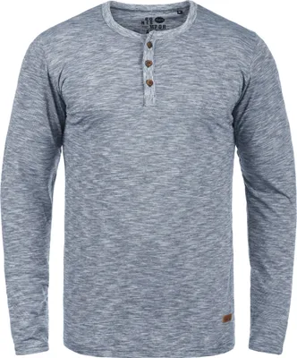 Produktbild von SOLID SDMigos Herren Longsleeve Langarmshirt Shirt mit Grandad-Ausschnitt 100% Baumwolle