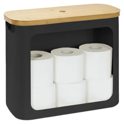 Productafbeelding van Omgoods - Bamboe Toiletrolhouder voor 12 Rollen
