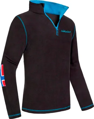 Produktbild von Nebulus Fleecepullover KURIO Herren, warmer Fleecepullover, Pulli aus Fleece mit Half Zip Reißverschluss, P6700 - Herren, schwarz-malibu, XL