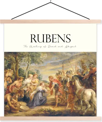 Produktbild von MuchoWow® Textilposter Kunst - Rubens - Alte Meister 60x60 cm mit holzfarbenen Rahmen - Wanddekoration