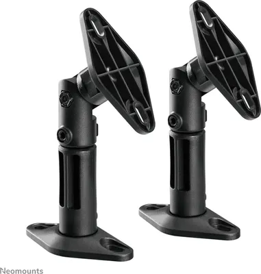 Productafbeelding van De NewStar luidsprekerhouder set, SPEAKER-W100BLACK, is de beste keuze als luidsprekerbeugel om twee luidsprekers aan elke muur of plafond te bevestigen. - Maximaal draagvermogen: 5 kg - Kleur: zwart