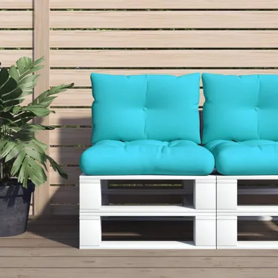 Produktbild von Design Palettenkissen 2 Stk. Türkis Oxford-Gewebe, Klassische Sofas 2024 Neu