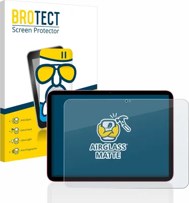 Produktbild von BROTECT Entspiegelungs Schutzglas für Apple iPad 10.9" WiFi 2022 (10. Gen.) Schutzfolie Panzer Folie Glas Display Schutz matt