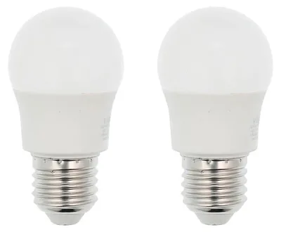Productafbeelding van Vito Lighting LED Kogellamp P45 E27 Mat - 5W 390lm 2700K - Warmwit - Vervangt 35W - 2 stuks