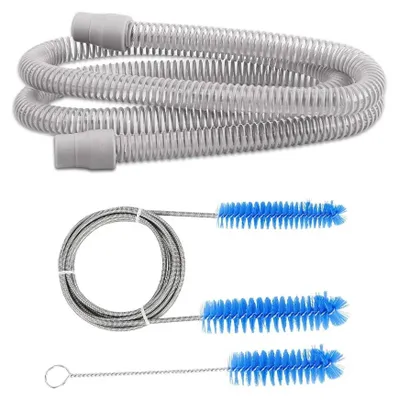 Obrázek produktu pro Hadice pro CPAP, flexibilní provedení, včetně čisticího kartáče, hadice a kartáč