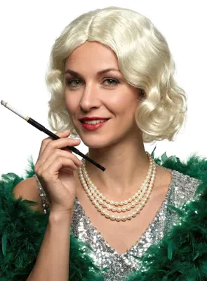 Produktbild von 20er Wasserwelle Kostüm Perücke blond - Fasching