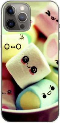 Produktbild von König Design Hülle kompatibel mit Apple iPhone 14 Plus Kunststoff Soft Handyhülle - Handy Case Marshmallows