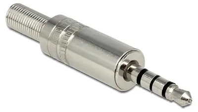 Immagine prodotto di DELOCK Klinkestecker 3,5mm 4Pin lötbar silber