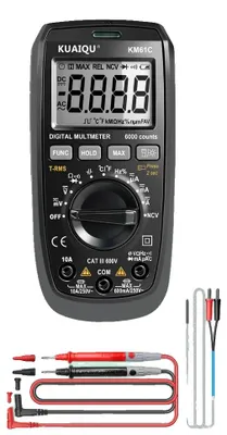 Obrázek produktu pro Digitální multimetr, True RMS, automatický výběr rozsahu, KM61C