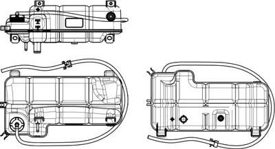 Image de Réservoir de liquide de refroidissement avec bouchon NRF pour DAILY III Fourgon