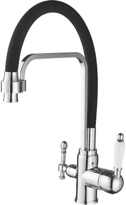 Produktbild von Drehschnellanschluss 360° drehbar mit Auszugdüse, 3in1 Mischventil für Wasserfilter