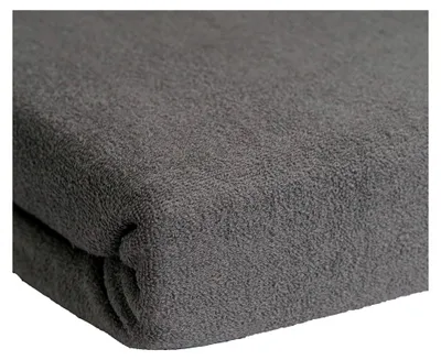 Produktbild von Frottee Spannbettlaken aus 80% Baumwolle und 20% Polyester, 10 Farben, für Matratzen 25-35 cm (Grau, 140-160 x 200 cm, Steghöhe bis zu 25 cm)