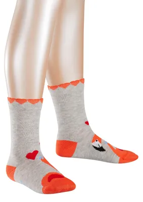 Produktbild von FALKE Baby-Mädchen Flamingo Love Socken, storm grey, 19-22 (1-2 Jahre)