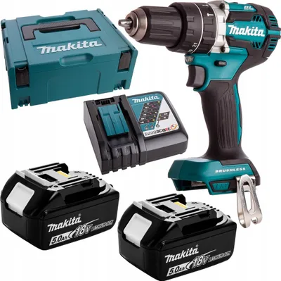 Obrázek produktu pro Makita Dhp484Rtj 18V Xpt 54Nm 2X5Ah 2Rychlostní Akumulátorový Rázový Utahovák