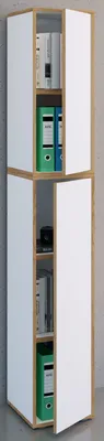 Produktbild von VCM Holz Büroschrank Ordner Aktenschrank Büromöbel Schrank Salia 5-fach Breite 30 cm Drehtür