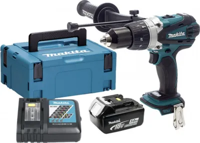 Produktbild von 18V LXT Schlagbohrmaschine (1x5.0 Ah) in MAKPAC - MAKITA DHP458RT1J
